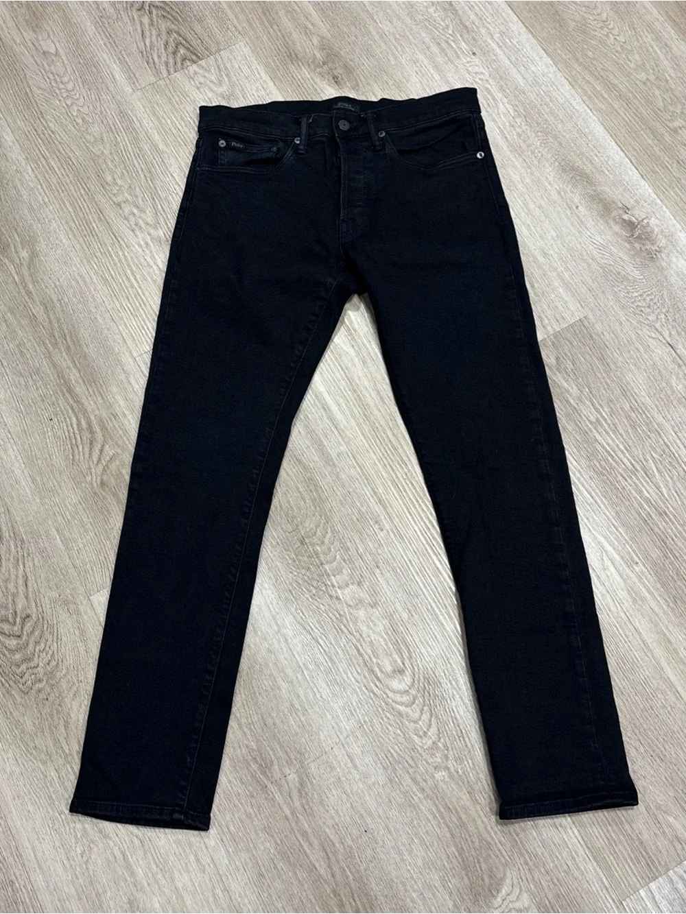 Polo Ralph Lauren Men's The Sullivan Slim Black Denim Jeans Size 30x30 Preppy